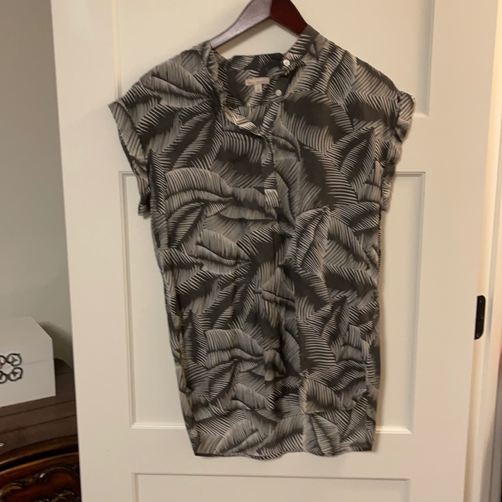 Palm print blouse